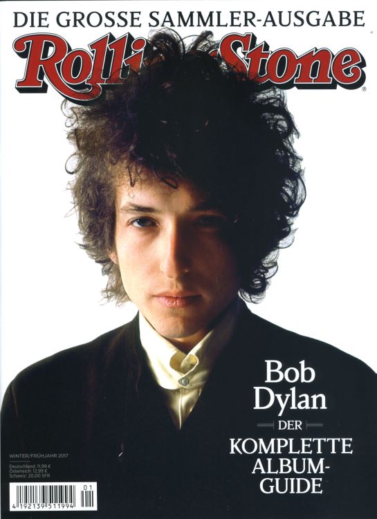 rolling stone magazine germany 2017 special Bob Dylan front cover